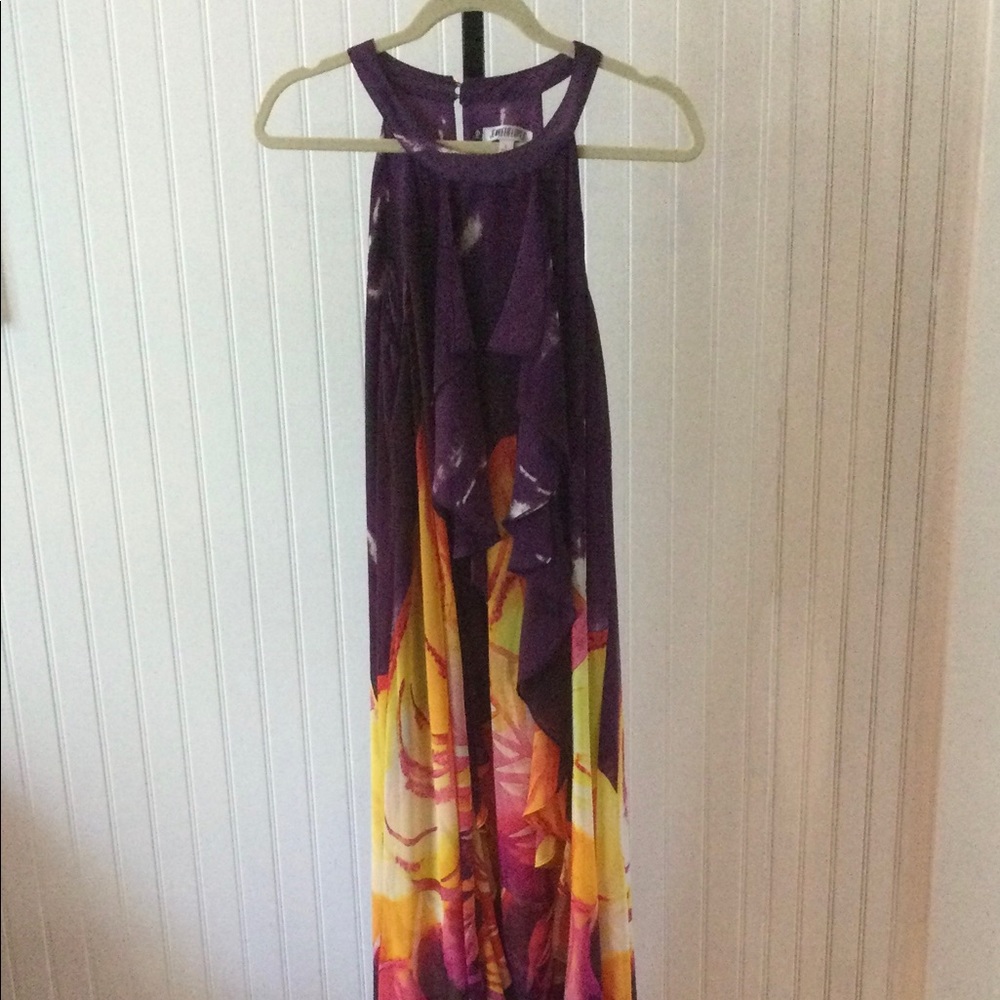 NWOT JLo gorgeous colored high-low floaty dress